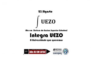 Uezo: Ato em defesa do Ensino Superior Estadual @ Estação de trem de Campo Grande 