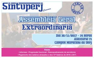 Uerj – Assembleia Geral Extraordinária @ Auditório 71 - Campus Maracanã da Uerj
