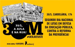 SINTUPERJ CONVOCA: 2º Dia Nacional de Lutas em defesa da Educação Pública @ Candelária