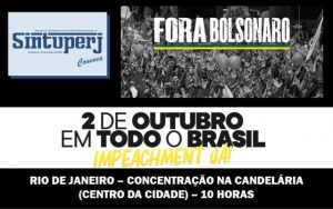 SINTUPERJ CONVOCA: Ato Fora Bolsonaro @ Candelária