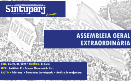 Técnicos da Uerj realizam Assembleia dia 28/01, às 14h