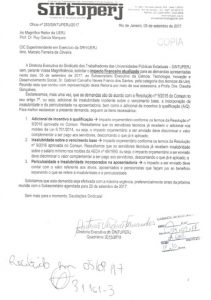 Sintuperj solicita impactos financeiros à Reitoria da Uerj