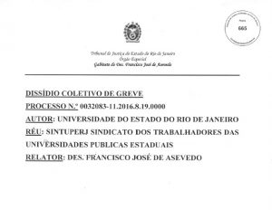 Sintuperj recorrerá de suspensão de arresto