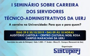 1º Seminário sobre Carreira: Inscrições estão disponíveis online