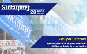 Reunião do Fórum de Servidores Públicos do Estado do Rio de Janeiro dá continuidade às ações de mobilização