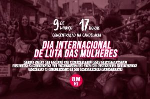 Por direitos e igualdade, mulheres vão às ruas no dia 09 de março