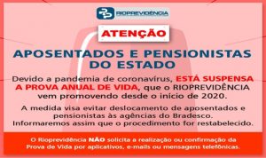 RioPrevidencia suspende prova de vida anual de aposentados e pensionistas