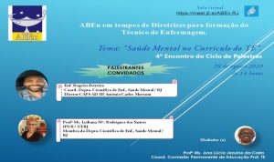 Aben promove o debate “Saúde Mental no Currículo do TE”