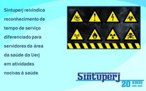 Sintuperj reivindica reconhecimento de tempo de serviço diferenciado para servidores da área da saúde da Uerj em atividades nocivas à saúde