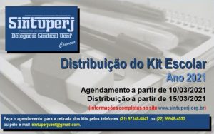 Delegacia Sindical Sintuperj-Uenf inicia agendamento para que servidores da Uenf possam retirar Kit Escolar referente ao ano de 2021
