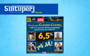 Sintuperj participa de debate com ex-deputado federal Paulo Ramos sobre reajuste não concedido pelo Governo do Estado