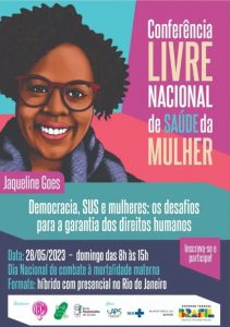 Conferência Livre Nacional de Saúde da Mulher ocorre neste domingo (28/05)