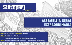 Assembleia Geral Extraordinária, nesta quarta-feira (30/08), às 14h