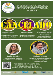 Cancelado I Encontro Carioca da Rede Socioassistencial do Suas