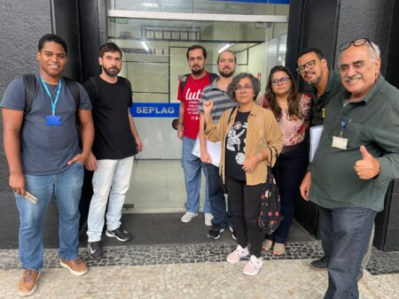 Trabalhadores da Uerj participam de reunião com secretário estadual de planejamento e gestão