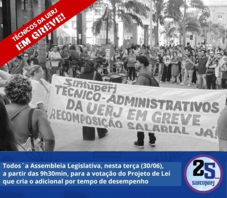 Todos `a Assembleia Legislativa, nesta terça (30/06), a partir das 9h30min, para a votação do Projeto de Lei que cria o adicional por tempo de desempenho