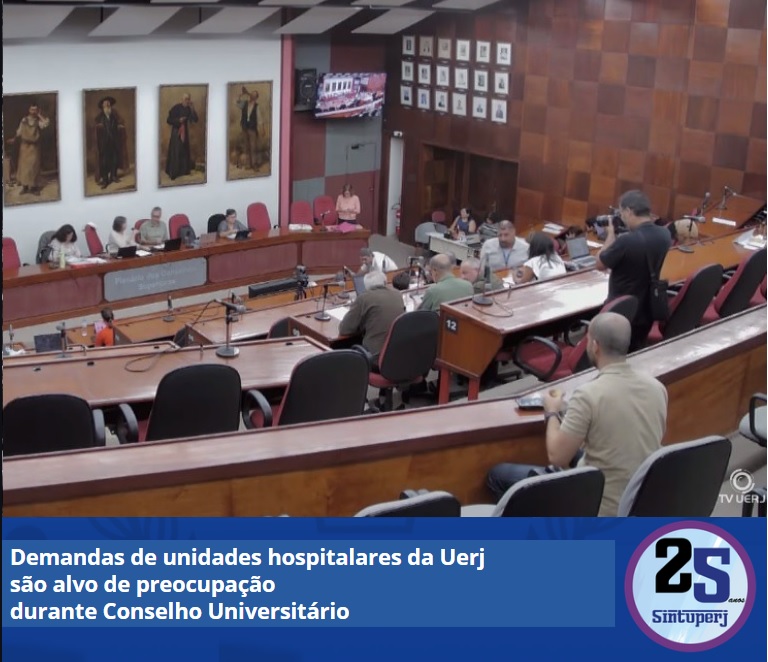 Demandas de unidades hospitalares da Uerj são alvo de preocupação durante Conselho Universitário