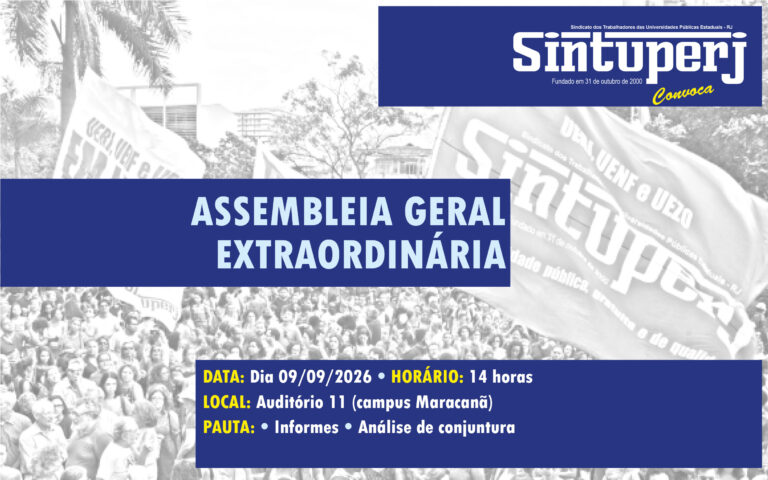 Assembleia Geral Extraordinária, nesta quarta (09/09), às 14h