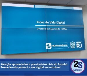 Atenção aposentados e pensionistas civis do Estado! Prova de vida passará a ser digital em outubro!